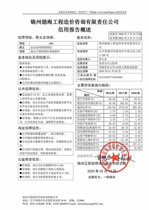 錦州渤海工程造價咨詢有限責任公司 專業工程造價咨詢業務